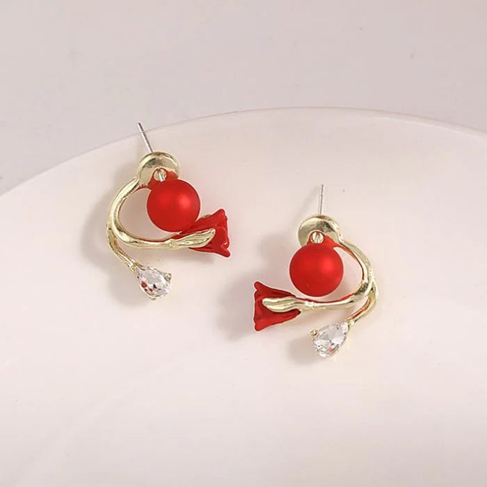 Tulip Flower Versatile Earrings - Image 5