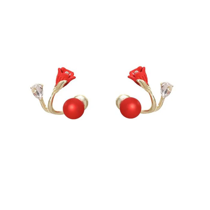 Tulip Flower Versatile Earrings - Image 8