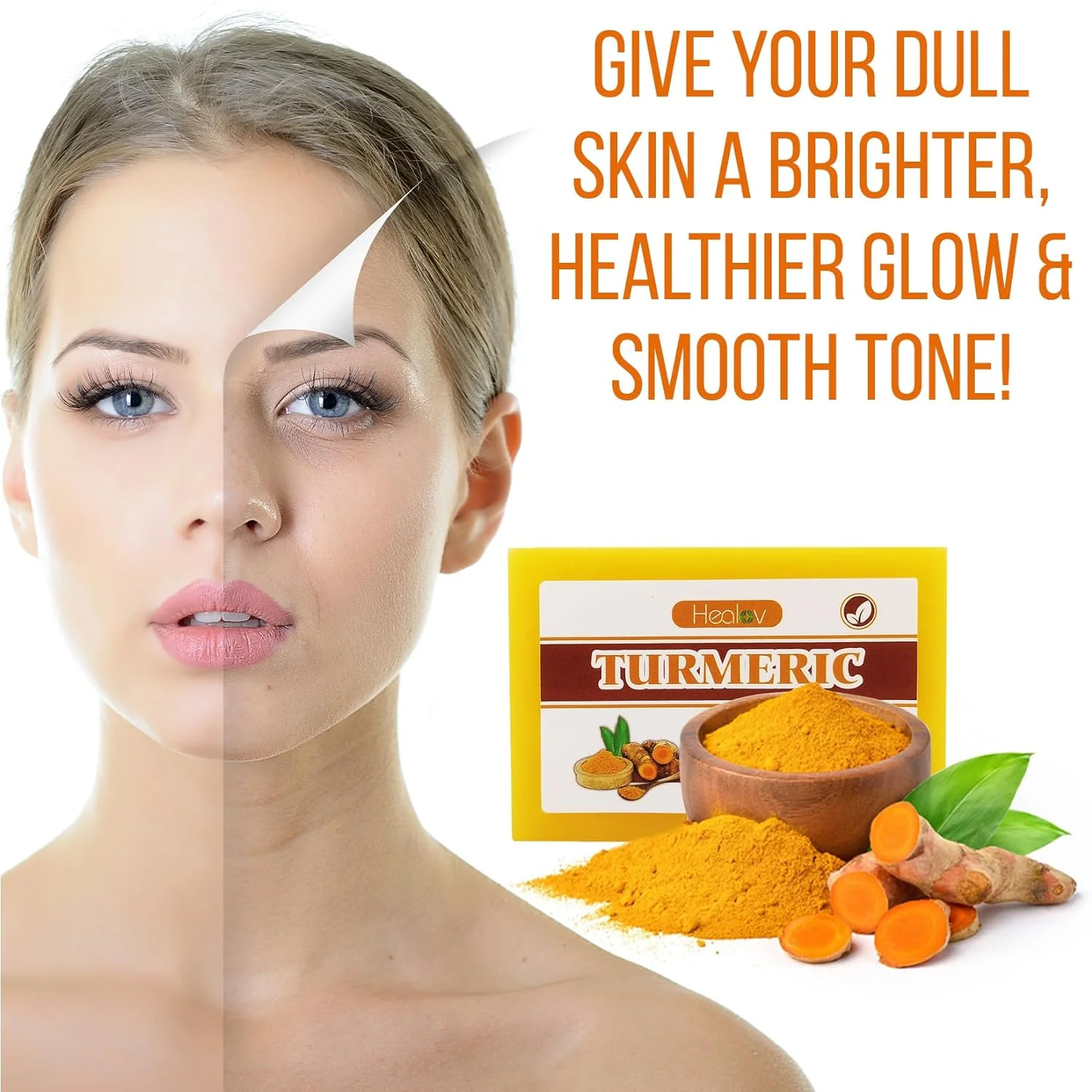 Turmeric Soap Bar for Face & Body - Image 3