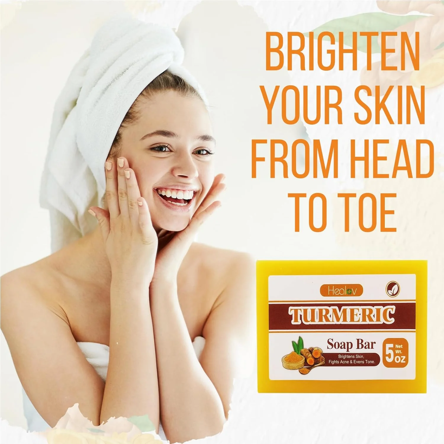 Turmeric Soap Bar for Face & Body - Image 6