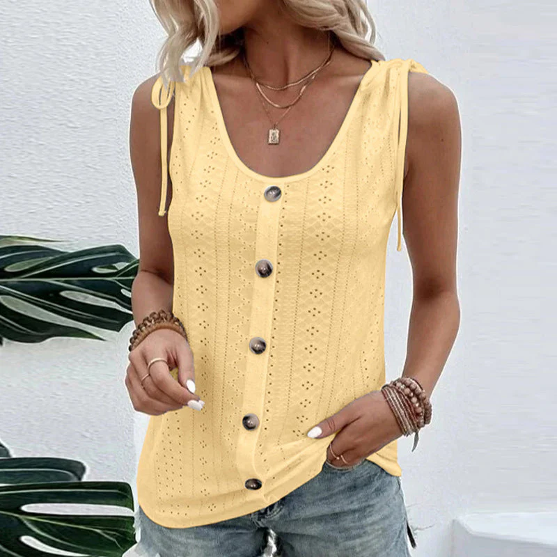 U-neck Vest T-shirt - Image 15
