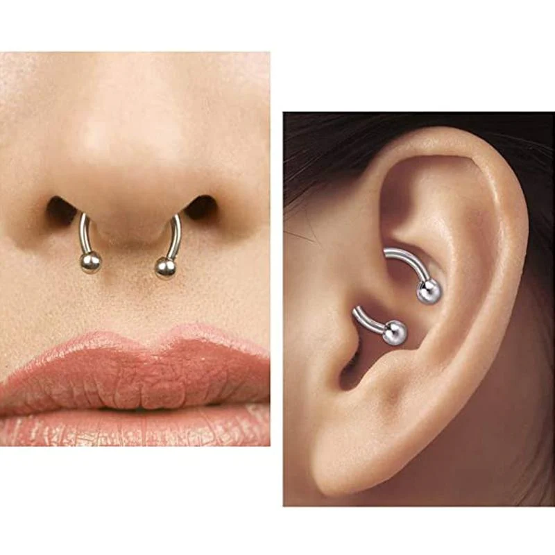 U-Shaped Magnetic Nose Ring - Image 3