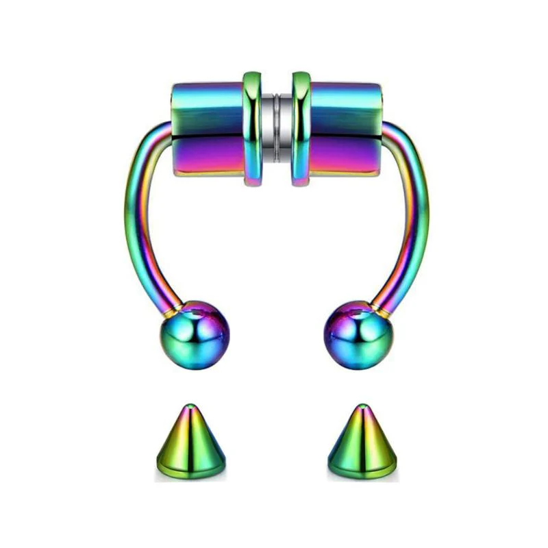 U-Shaped Magnetic Nose Ring - Image 4