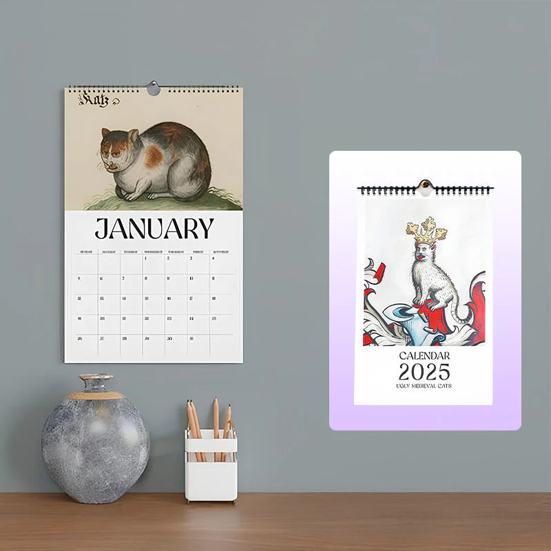 Ugly Medieval Cats Calendar 2025 - Image 2