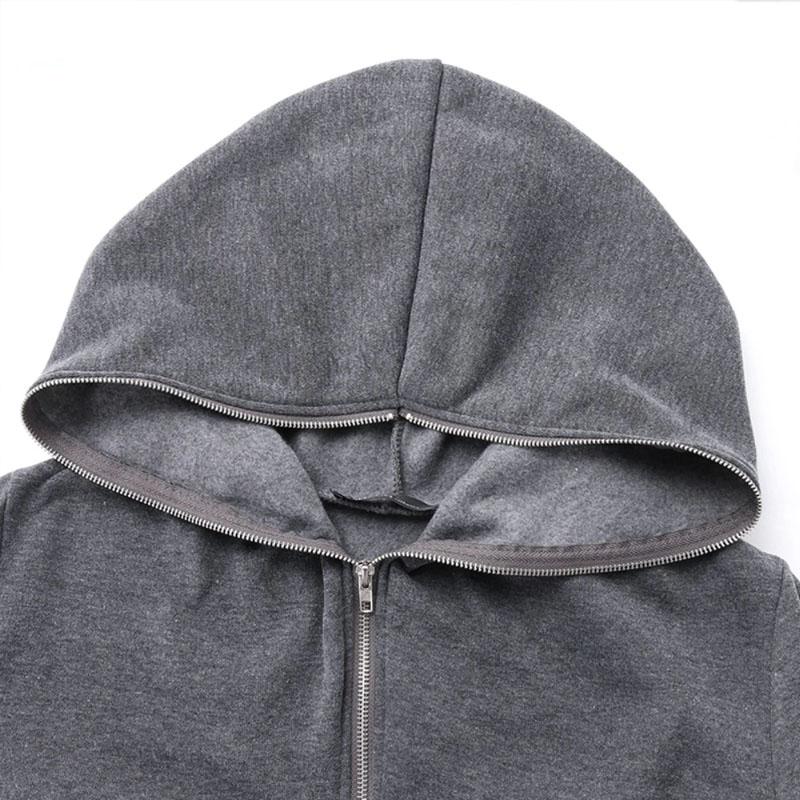 Unisex Long Sleeve Hooded Long Coat - Image 7