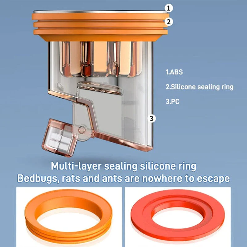 Universal double deodorant floor drain core - Image 4