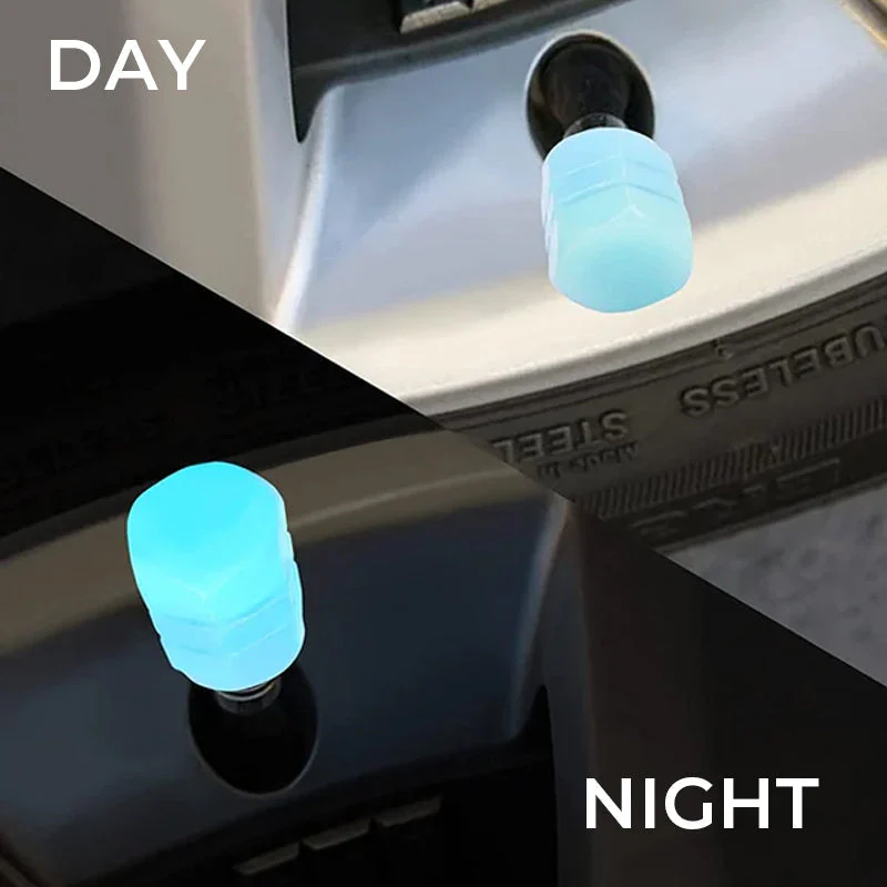 Universal Fluorescent Tire Valve Caps (4 PCS/Set) - Image 3