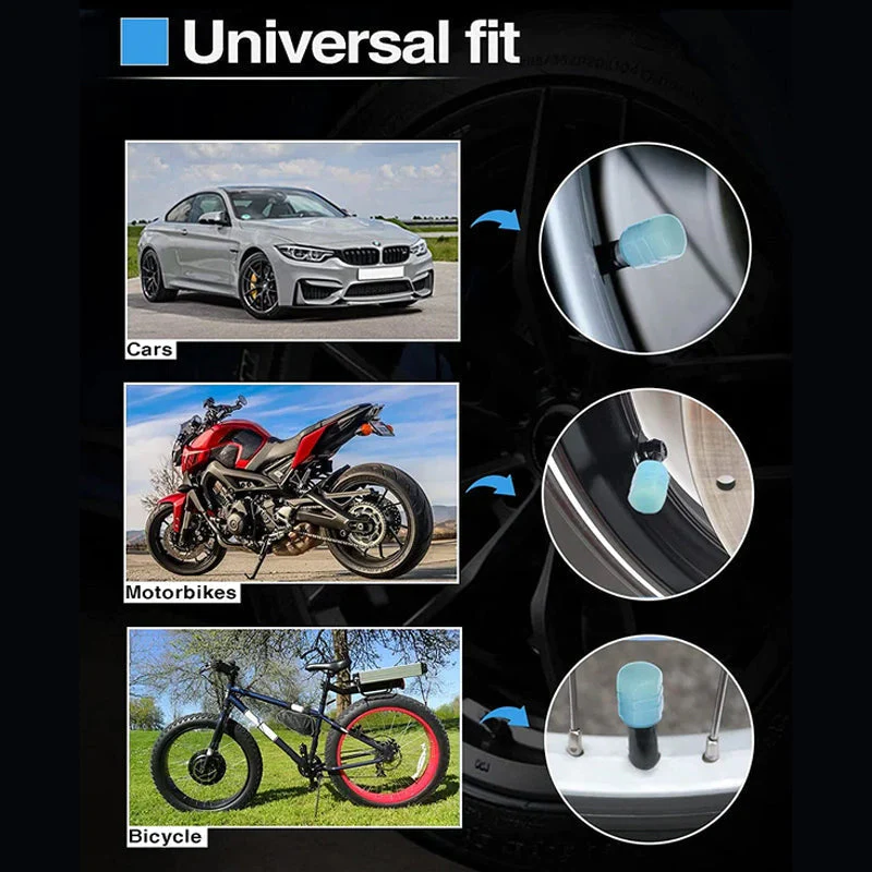 Universal Fluorescent Tire Valve Caps (4 PCS/Set) - Image 5