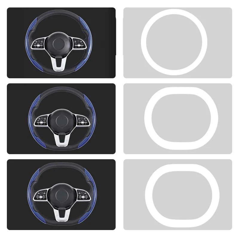 Universal Laser Carbon Fiber Pattern Steering Wheel Cover - Image 11