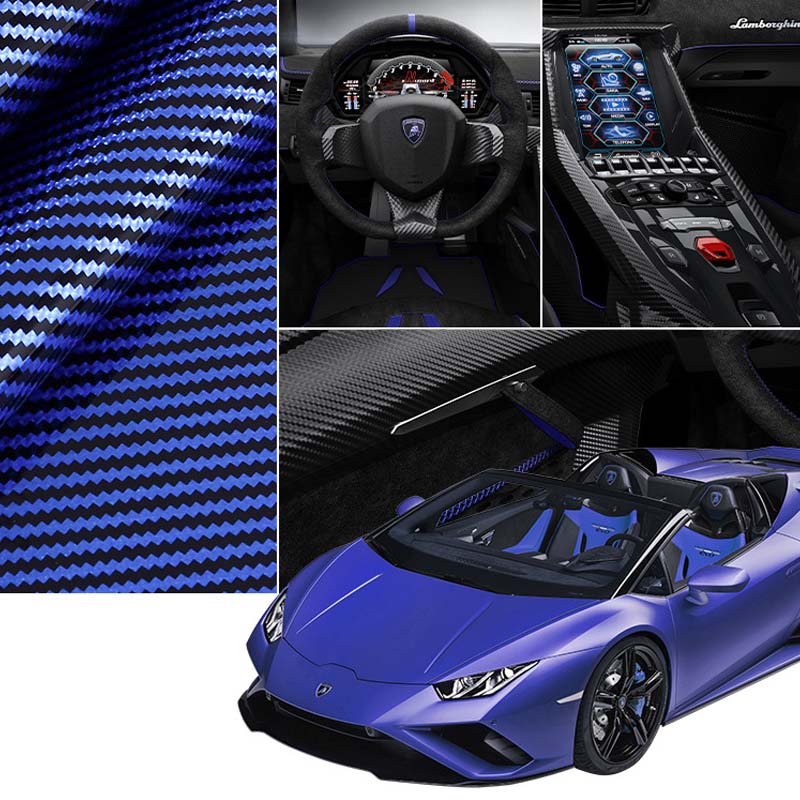 Universal Laser Carbon Fiber Pattern Steering Wheel Cover - Image 9