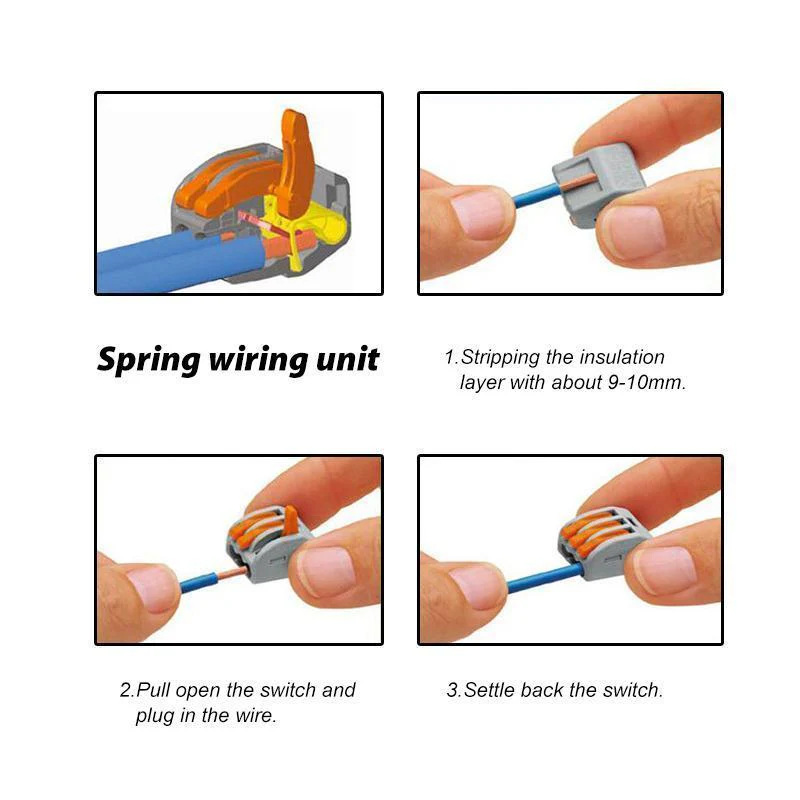 Universal Wire Connector Terminal Block For Fast Wiring (10 PCS) - Image 2