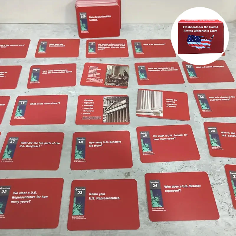 US Citizenship Flash Cards 2024 - Image 3