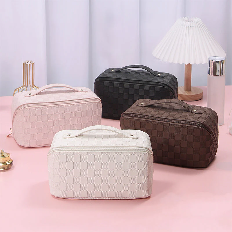 Vintage Check Cosmetic Bag - Image 7