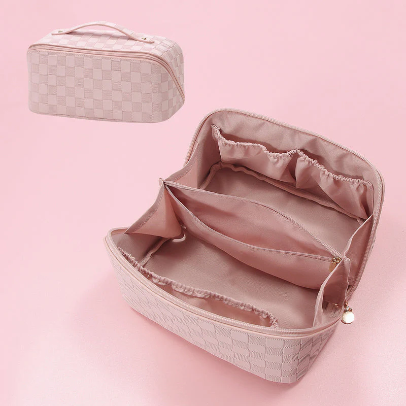 Vintage Check Cosmetic Bag - Image 9