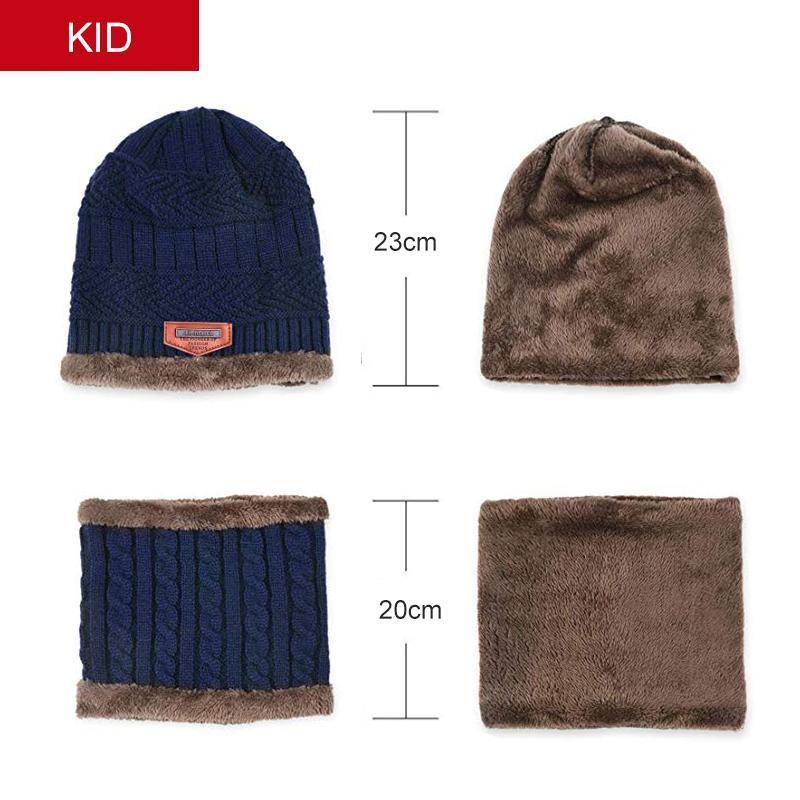 Warm Beanie Cap With Scarf - Image 10
