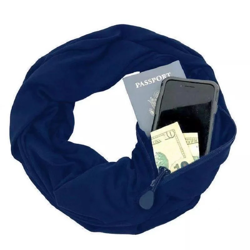 Warm Muffler With Hidden Pocket For Winter - Image 12