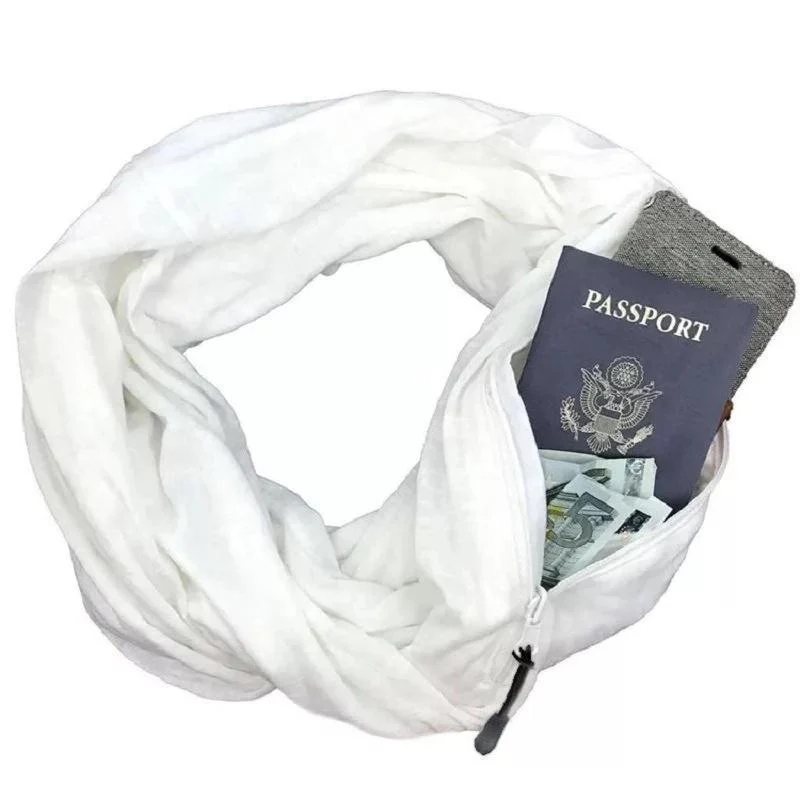 Warm Muffler With Hidden Pocket For Winter - Image 2