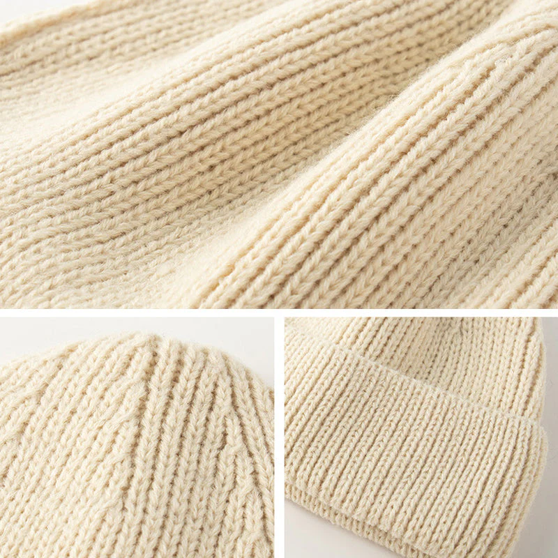 Warm wool knitted hat - Image 9