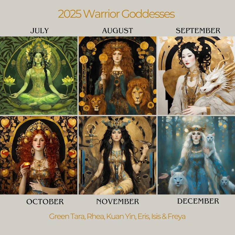 Warrior Goddess 2025 Moon Phase Calendar - Image 4