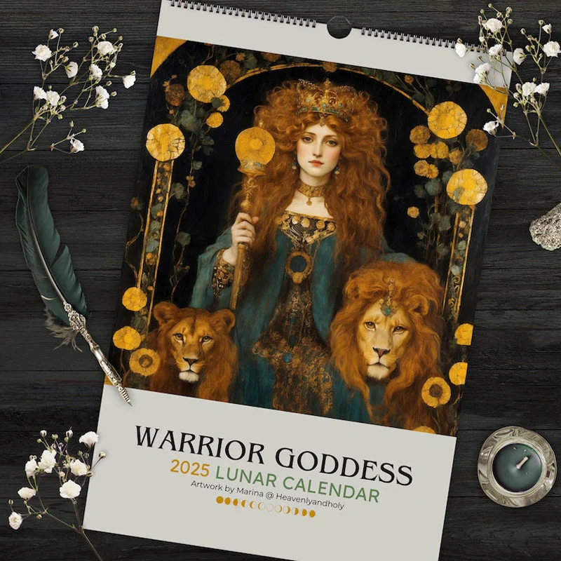 Warrior Goddess 2025 Moon Phase Calendar - Image 5