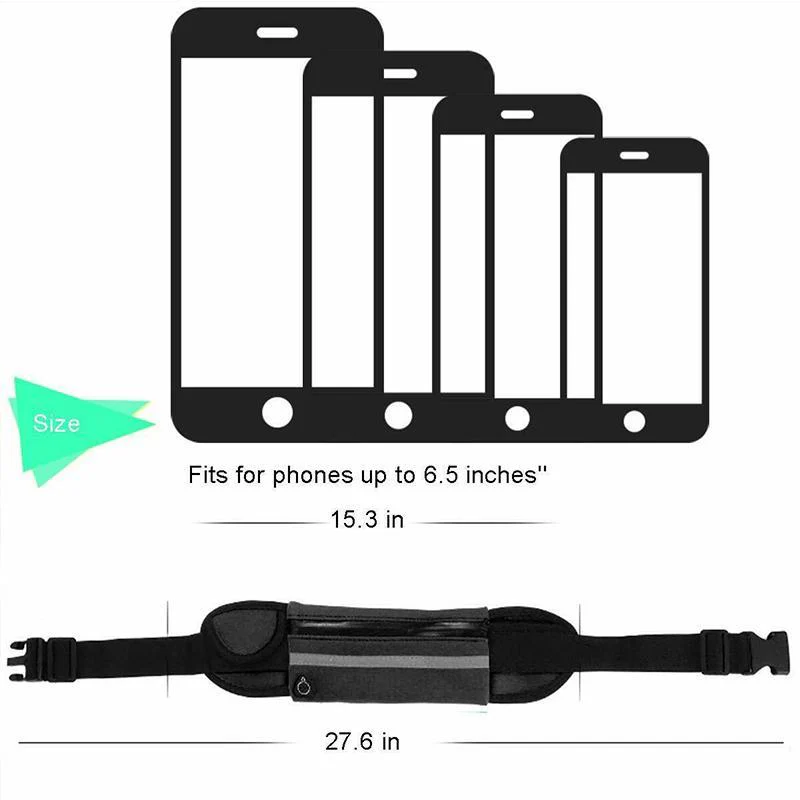WATERPROOF RUNNING WAIST BELT BAG - Image 2