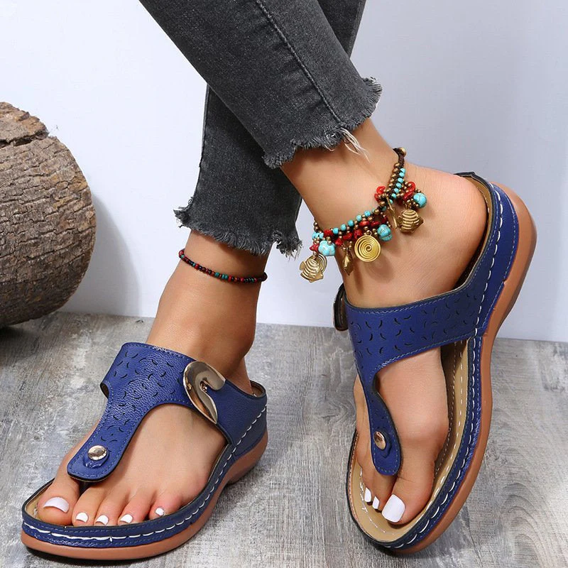 Wedge Heel Flip Flops - Image 2
