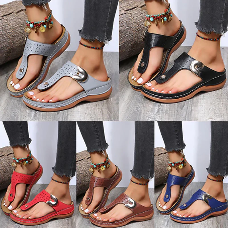 Wedge Heel Flip Flops - Image 8