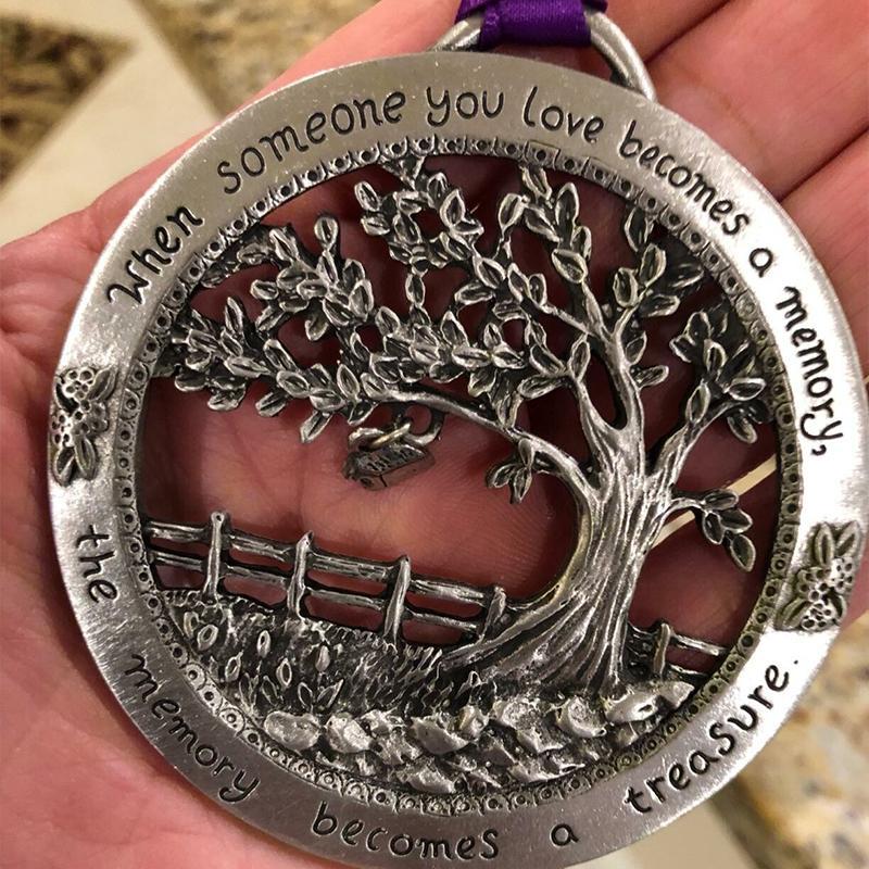 "When Someone You Love Becomes a Memory" - Merry Christmas Memorial Ornament - Image 3