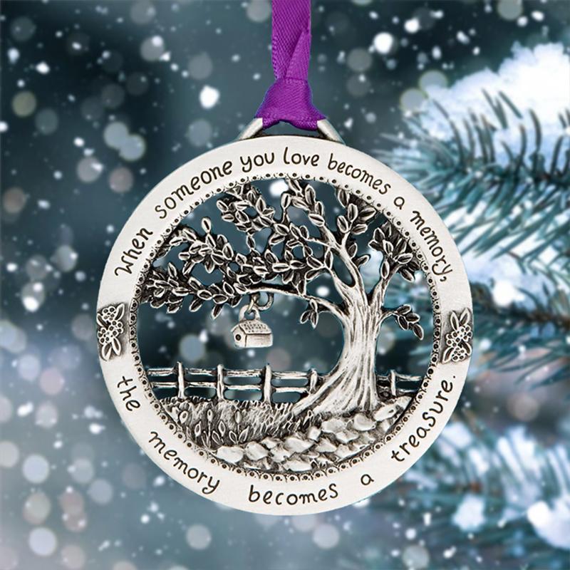 "When Someone You Love Becomes a Memory" - Merry Christmas Memorial Ornament - Image 4
