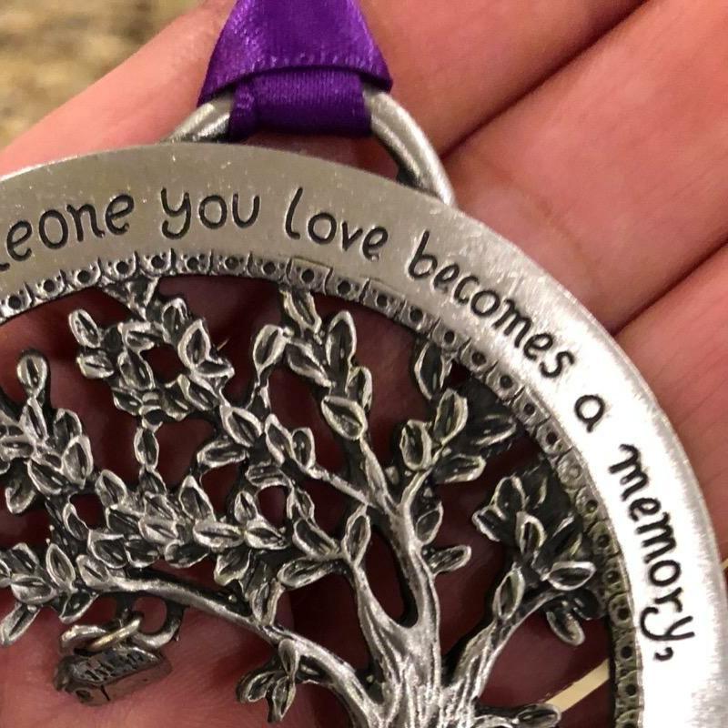 "When Someone You Love Becomes a Memory" - Merry Christmas Memorial Ornament - Image 5
