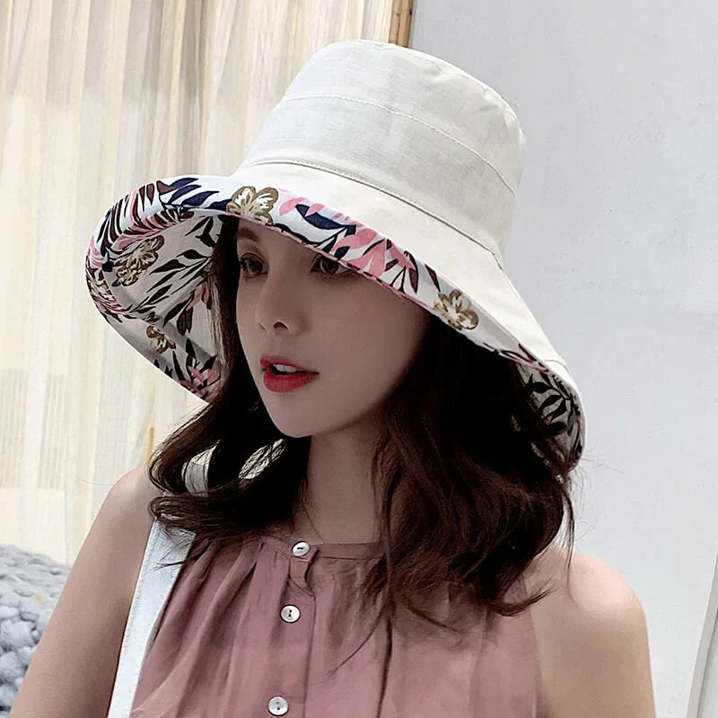 Wide Brim Cotton Summer Hat - Image 4