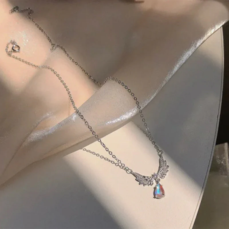 Wing Moonstone Pendant Necklace - Image 10