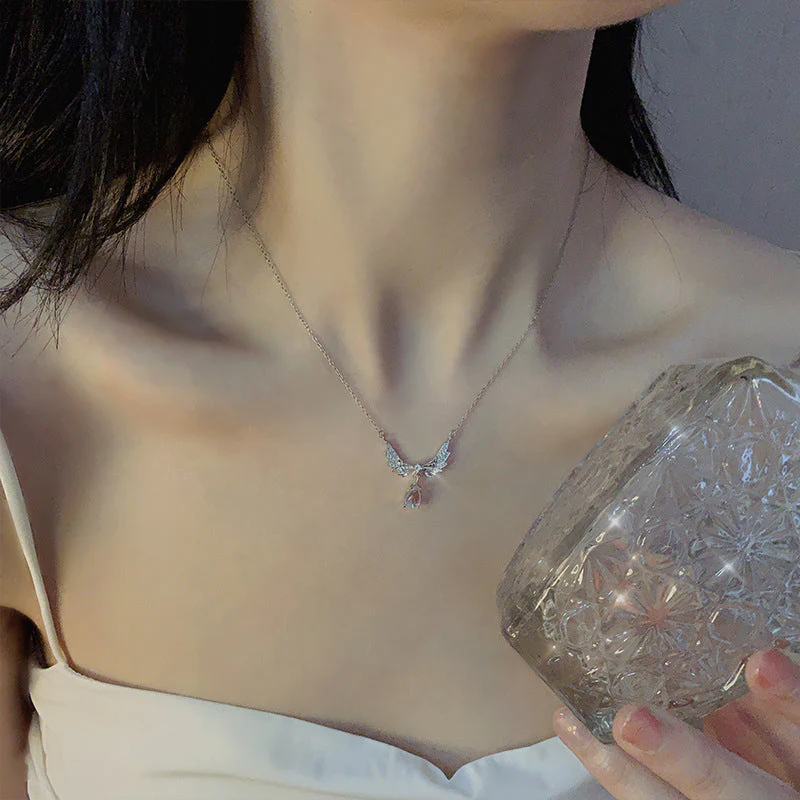 Wing Moonstone Pendant Necklace - Image 7