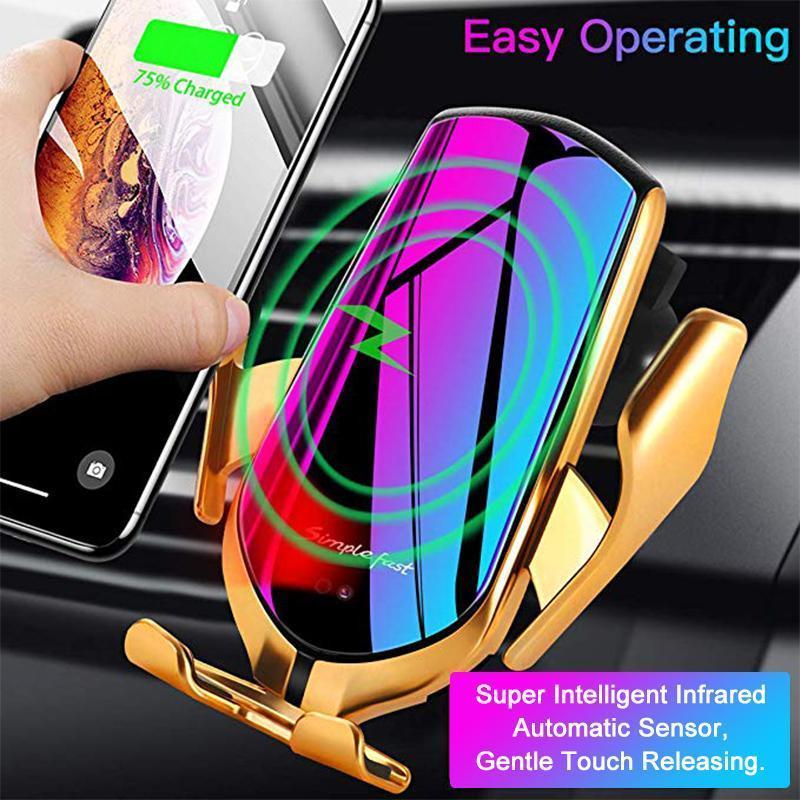 Wireless Automatic Sensor Car Phone Holder and Charger - Image 3