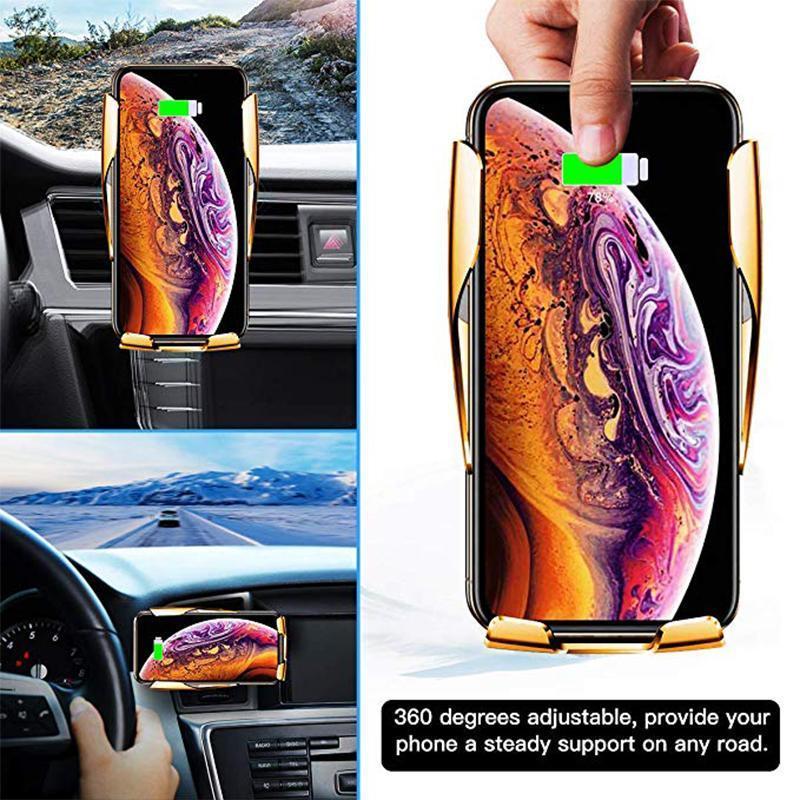 Wireless Automatic Sensor Car Phone Holder and Charger - Image 4