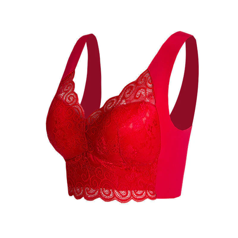 Wireless Push-up Bra In Lace - Image 9
