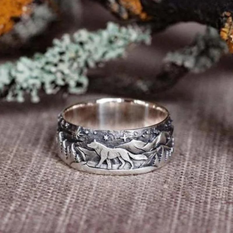 Wolf and She-wolf Paired Rings - Image 4