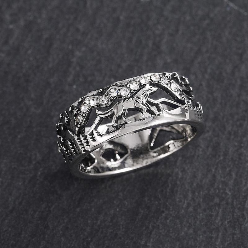 Wolf and She-wolf Paired Rings - Image 5