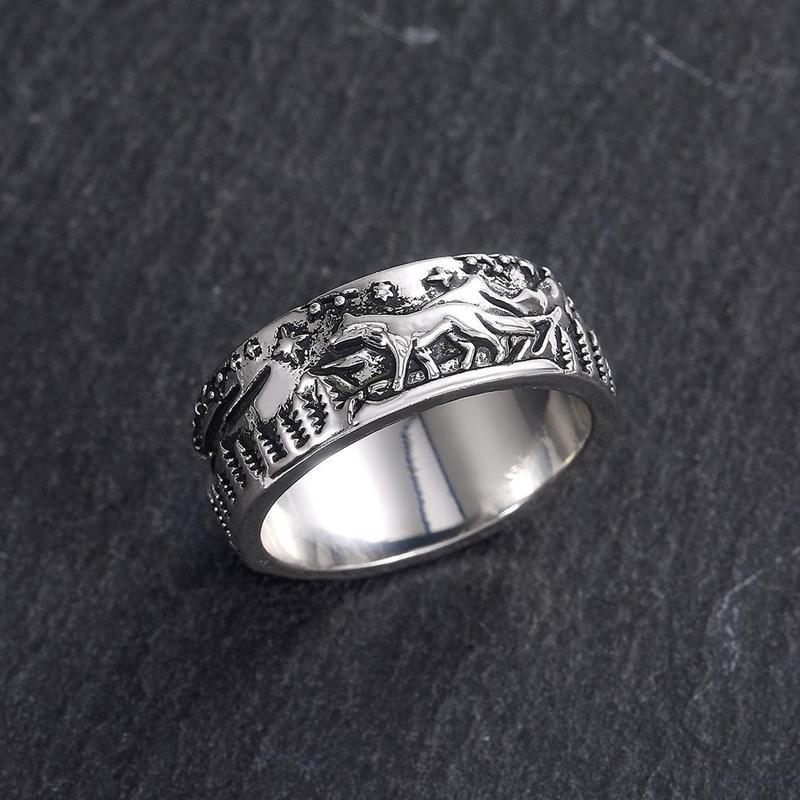 Wolf and She-wolf Paired Rings - Image 6