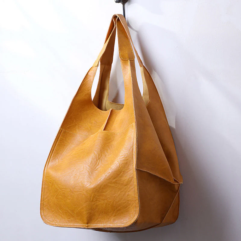 Women Oversize Weekender Leather Handbags - Image 15