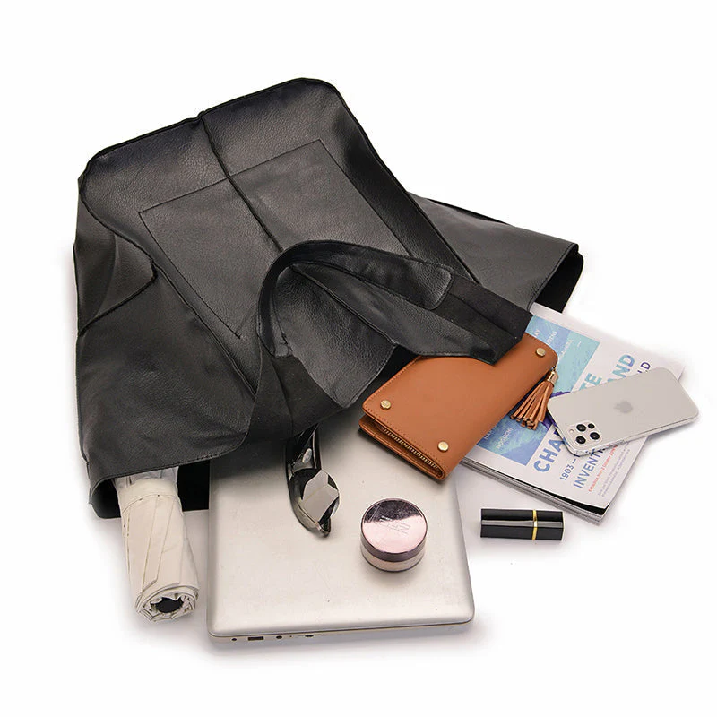 Women Oversize Weekender Leather Handbags - Image 19