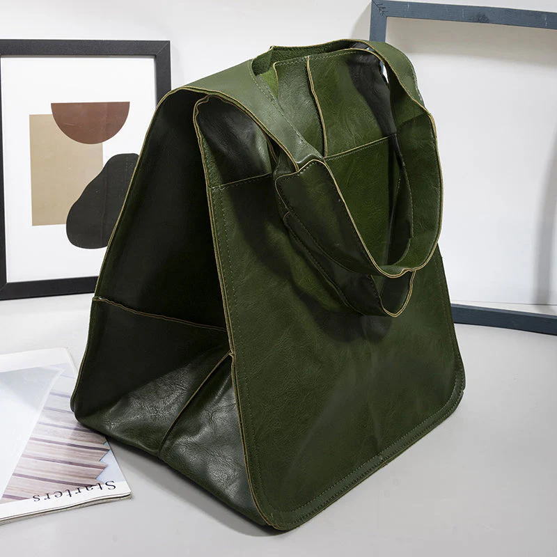 Women Oversize Weekender Leather Handbags - Image 3
