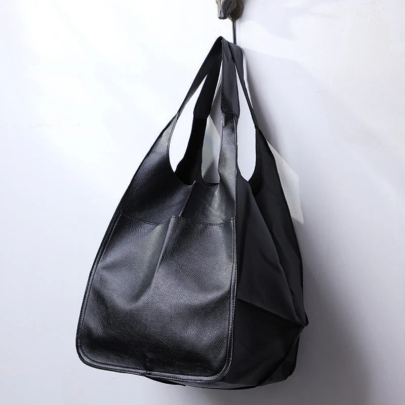 Women Oversize Weekender Leather Handbags - Image 5