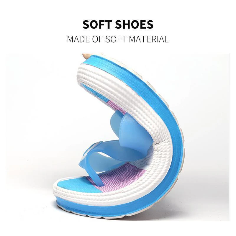 Women Soft Rainbow Flip-Flops Slippers - Image 4