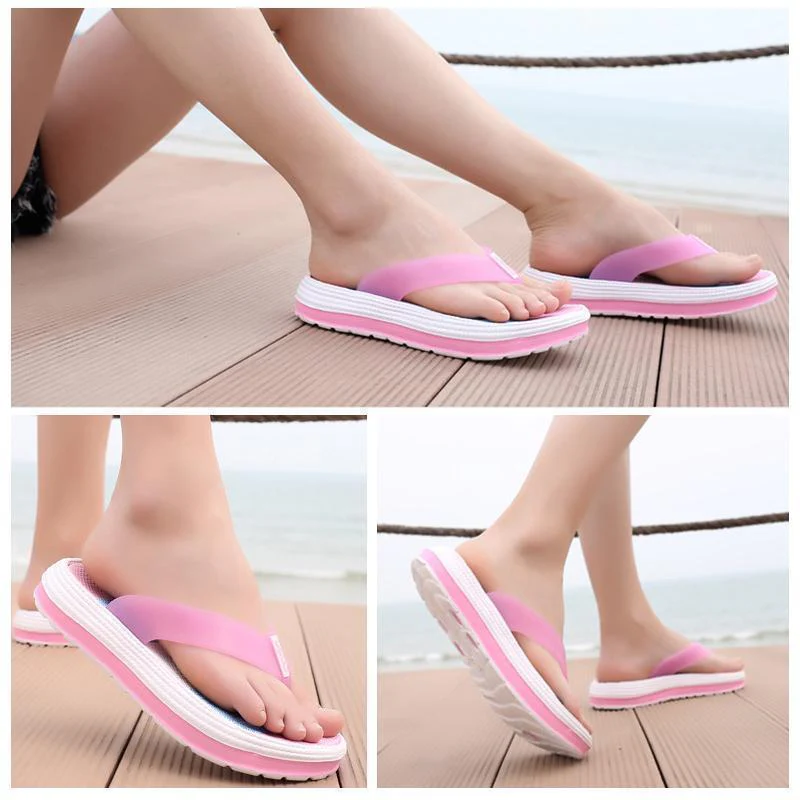 Women Soft Rainbow Flip-Flops Slippers - Image 8