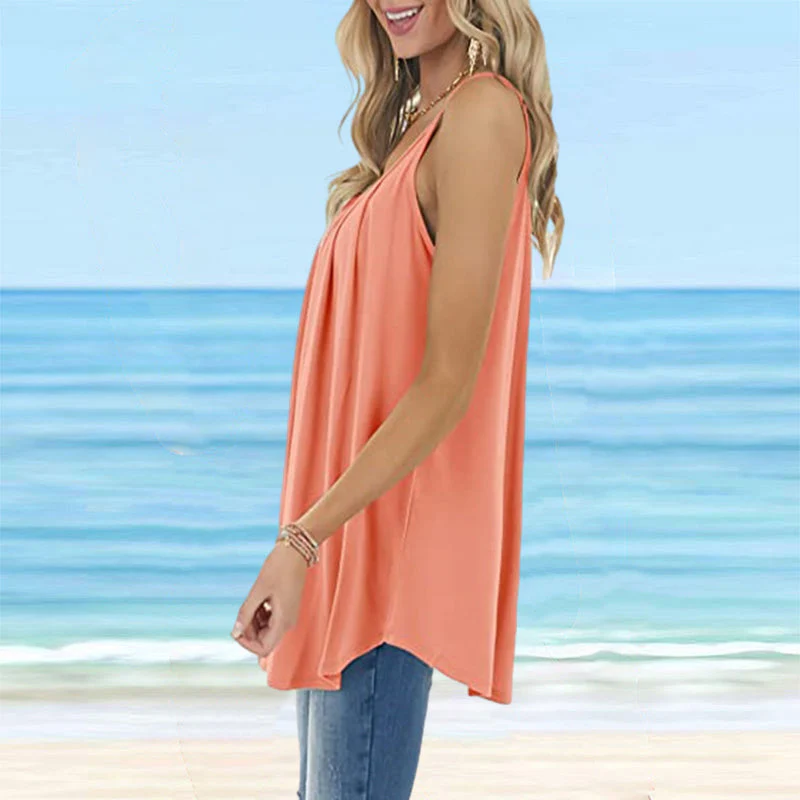 Women's Basic Round Neck Camisole - Image 8
