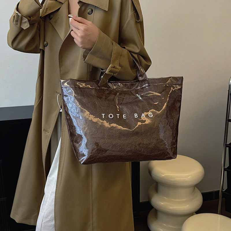 Women's Letters Print Tote Bag - Image 13