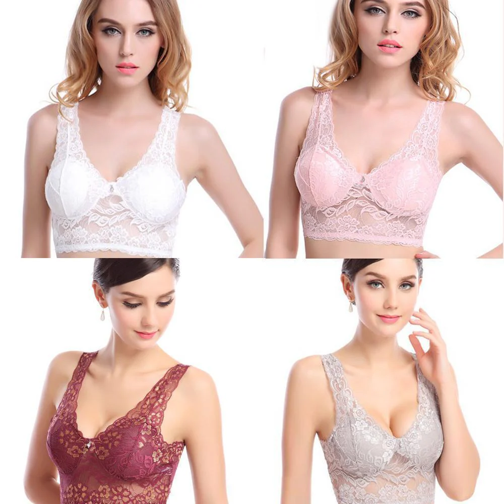 Women's Seamless Sports Lace Bra - Image 5