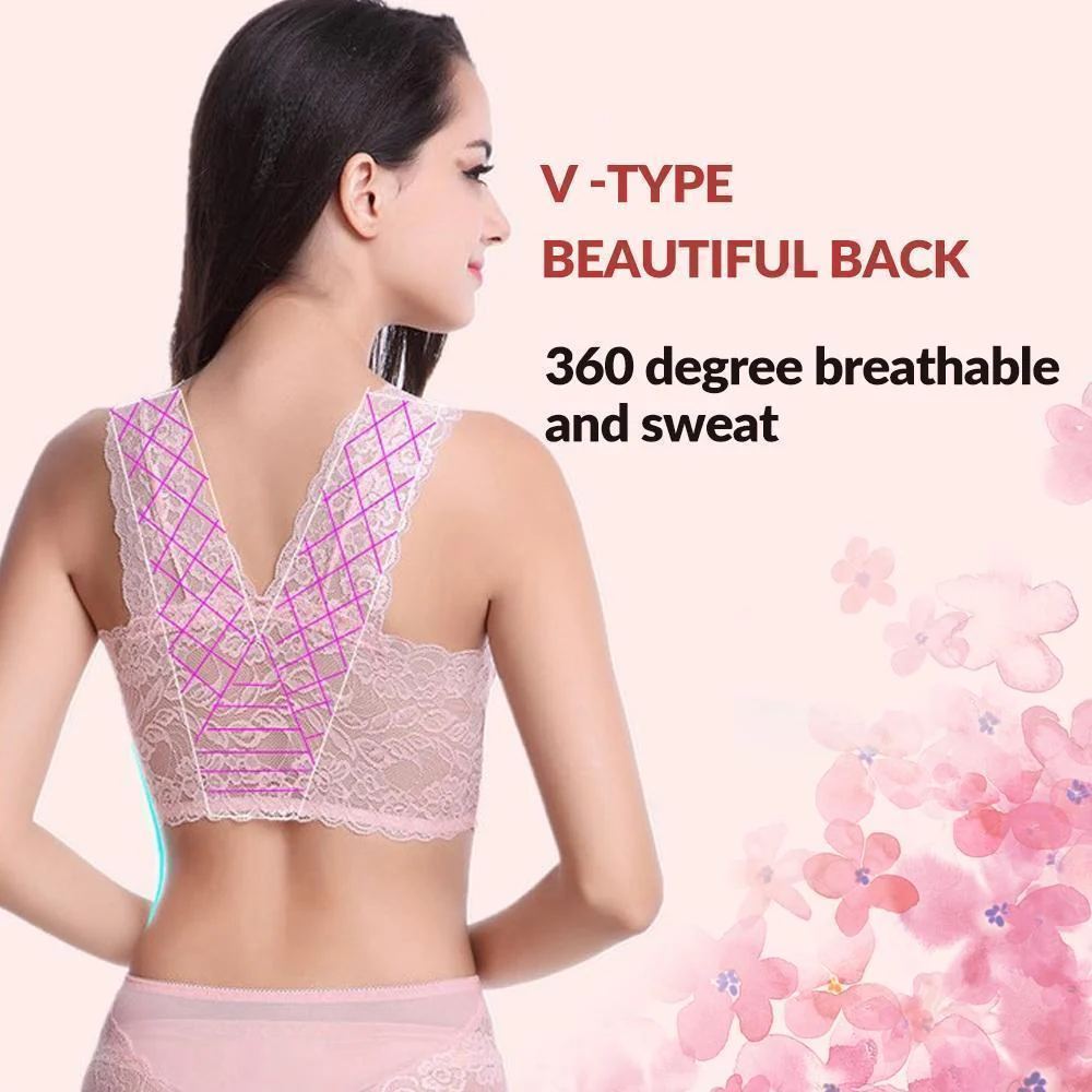 Women's Seamless Sports Lace Bra - Image 7