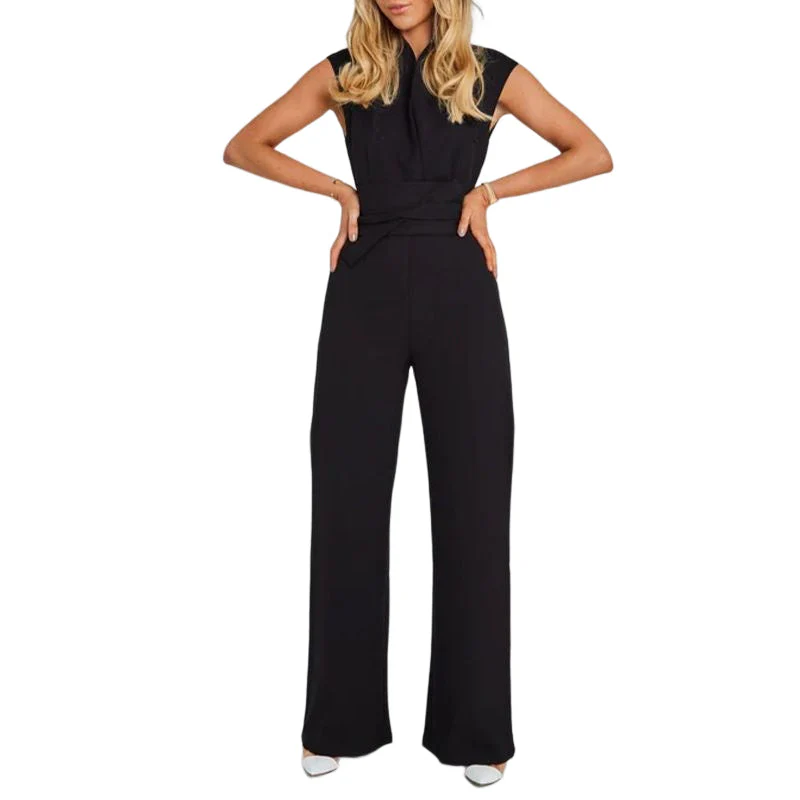 Women's Sleeveless Wide-Leg Jumpsuit - Image 11